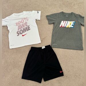 Boys Nike shorts and T-shirt set